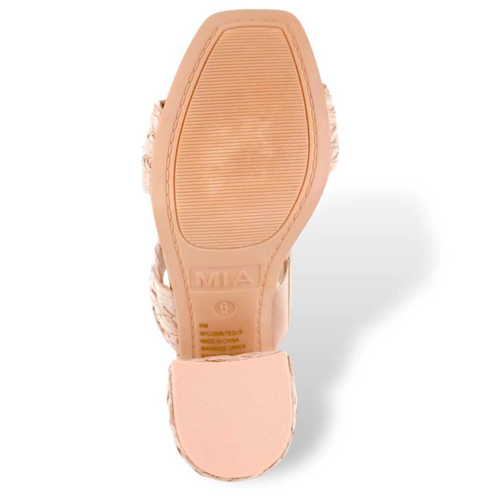 *NIB* MIA Tesi Braid Strap Slide Sandal Size 7.5 - Picture 5 of 5
